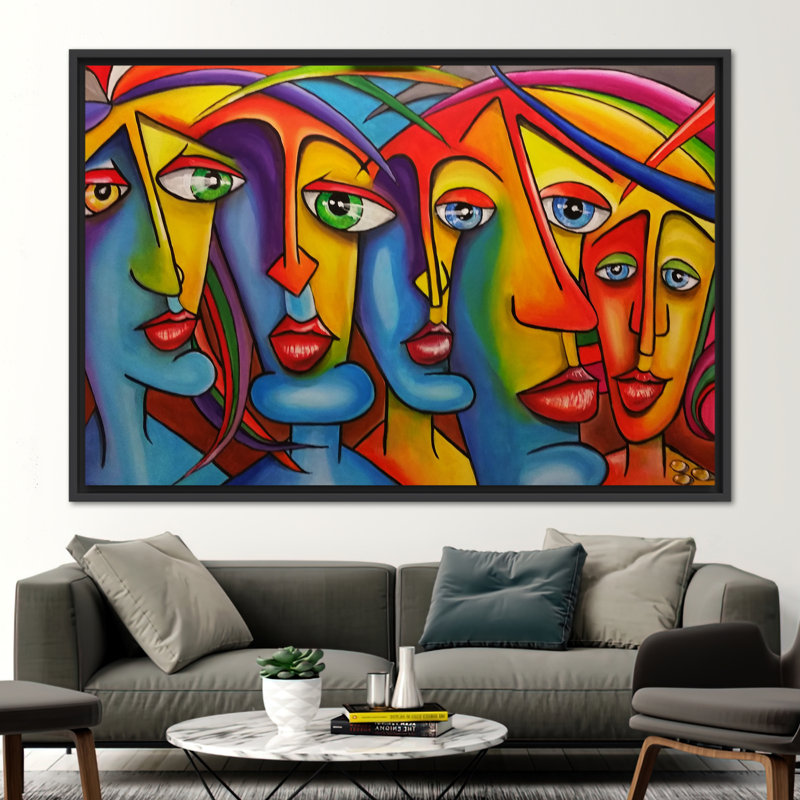 Wade Logan® Contemporary Art Canvas, Abstract People Wall Decor